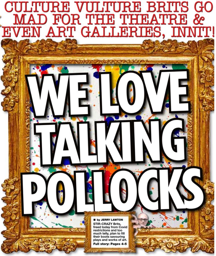 We love talking Pollocks - Daily Star 17-5-2021 - enlarge